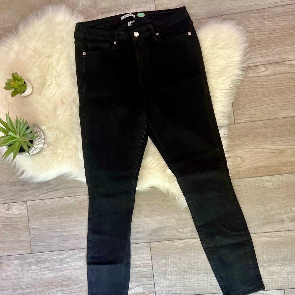 GOOD AMERICAN |  Good Legs Black Skinny Jeans (14/32)